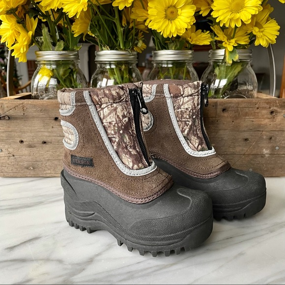 Mossy Oak•NWOT•7•Break-Up Camo + Suede Snow Boots•Waterproof•Front Zip•By Itasca - Picture 2 of 14